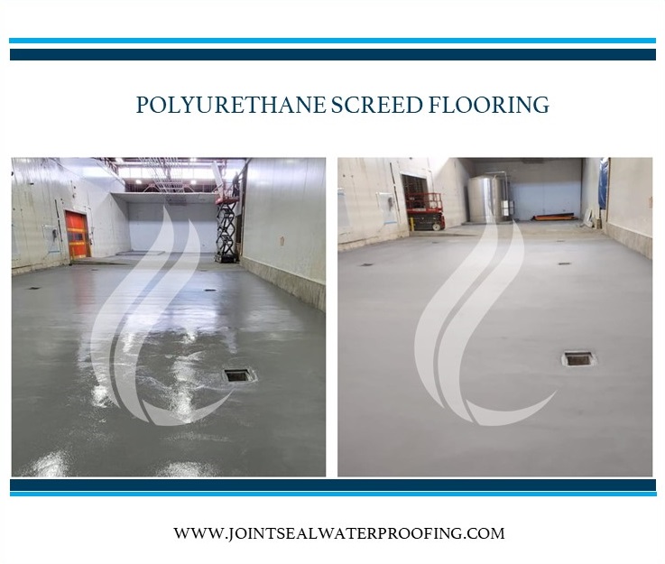 Benefits of Polyurethane Screed Flooring for Food-Processing Facilities — Joint Seal Waterproofing project in Toronto & the GTA