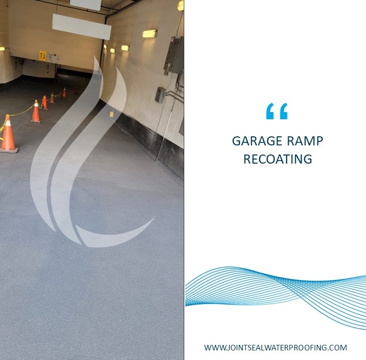 Garage Ramp Recoating with Traffic Deck Systems — Joint Seal Waterproofing project in Toronto & the GTA