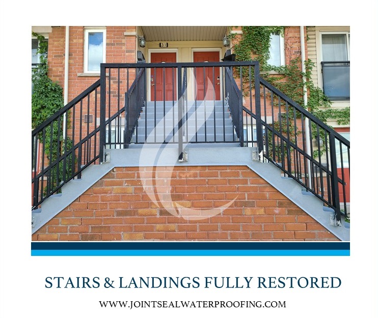 Concrete Step Restoration and Coating - Stage 2