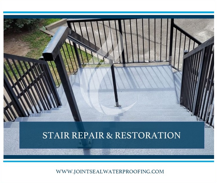 Concrete Stair and Landing Restoration in Mississauga Complete
