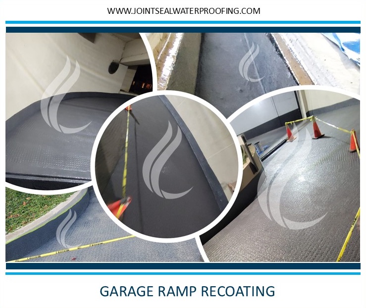 Trench Drain Repair and Ramp Coating - Durable Waterproofing Results
