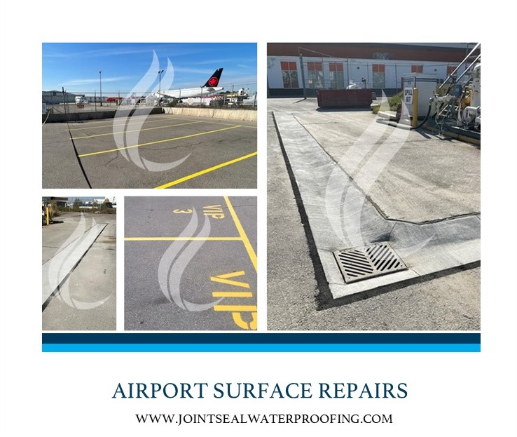 Concrete Surface Repairs at Toronto Pearson — Joint Seal Waterproofing project in Toronto & the GTA