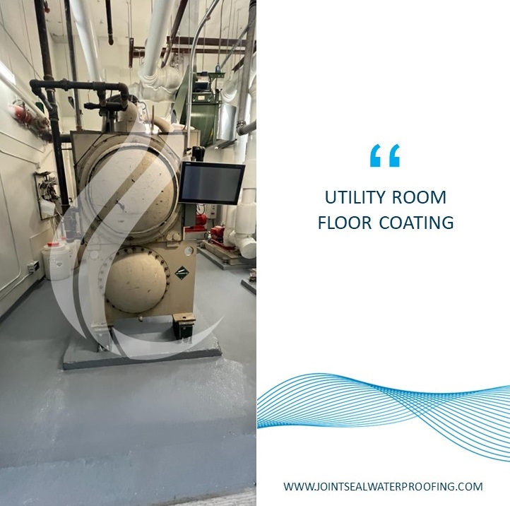 Lasting Floor Coating Solutions for Utility Rooms — Joint Seal Waterproofing project in Toronto & the GTA
