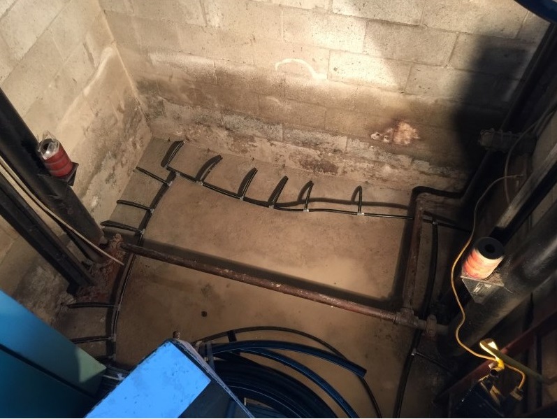 Proper Drainage for an Elevator Block Wall